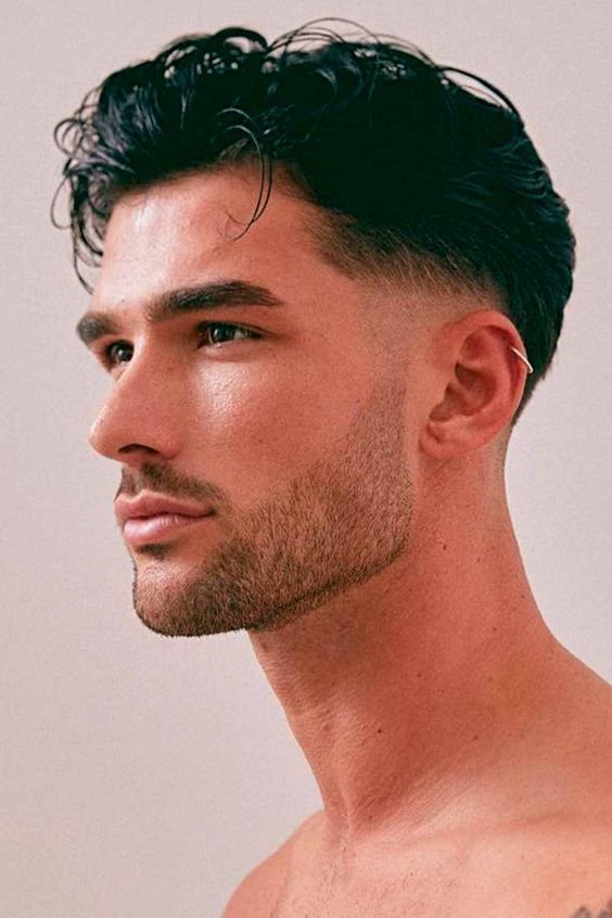 Side Fade Wavy Haircuts